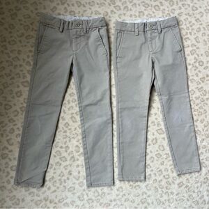 Set of 2 pairs GAP Kids khaki Pants (size 7, slim fit)